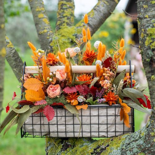 Artikel Drahtkorb Gitterkorb Pflanzkorb Metall Schwarz 35x18x22,5cm