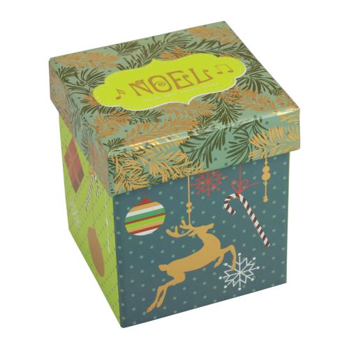 Floristik24 Duftkerze Weihnachten Kerze Glas Klar Weihnachtskerze 7,5cm