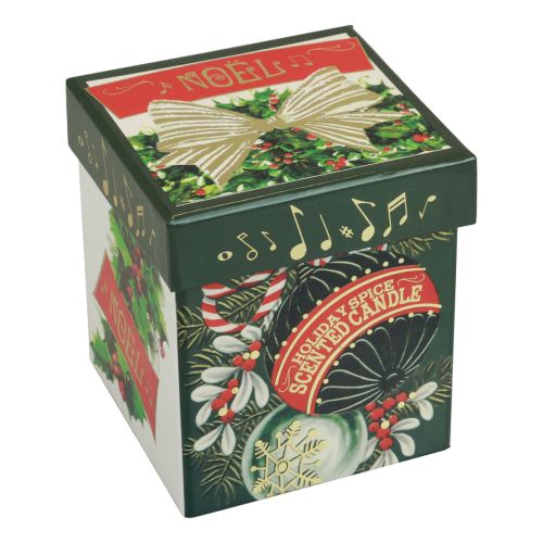 Floristik24 Duftkerze Weihnachten Kerze Glas Weiß Weihnachtskerze 7,5cm