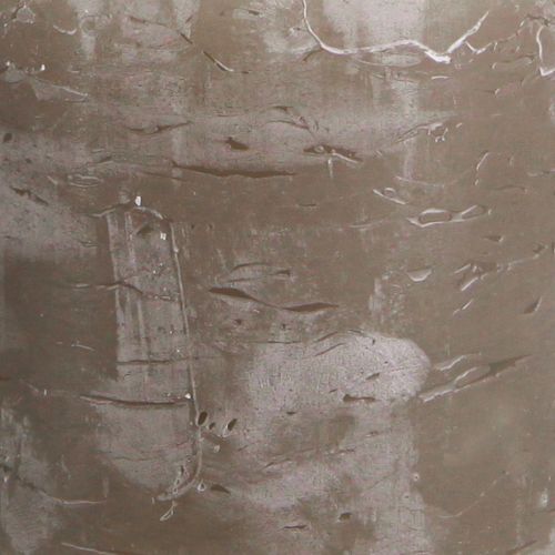 Artikel Rustikale durchgefärbte braune Stumpenkerzen 70x80mm 4er-Set, hochwertige Dekokerzen für gemütliche Atmosphäre