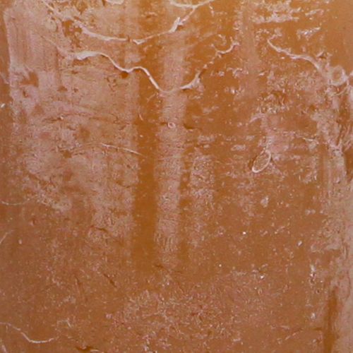 Artikel Durchgefärbte Stumpenkerzen Karamell 50x100mm Set 4 langbrennend