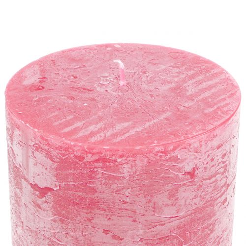 Artikel Durchgefärbte Kerzen Rosa 50x100mm 4St