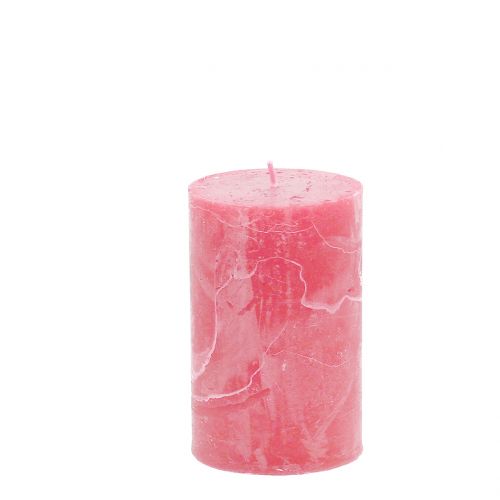 Floristik24 Durchgefärbte Kerzen Rosa 60x100mm 4St