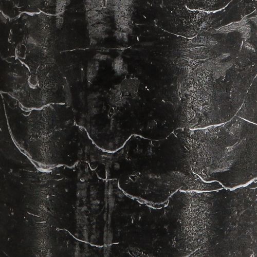 Artikel Schwarze Stumpenkerzen Durchgefärbt 70×120mm 4er Set - Rustikale Dekokerzen für stilvolle Tischdeko & Ambiente