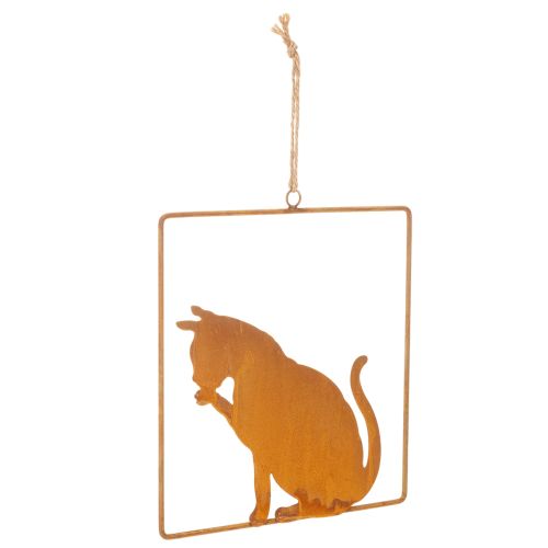 Edelrost Deko Katze Rostdeko zum Hängen 24,5cm kaufen | Floristik24.de