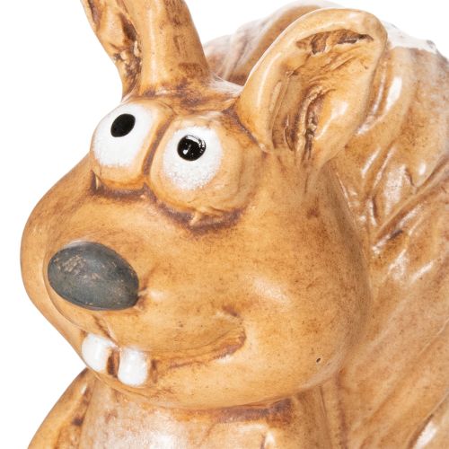 Eichhörnchen Figur sitzend für Herbstdeko 10cm | Floristik24.de