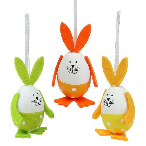 Floristik24 Eier zum Hängen Mix 10cm 12 St