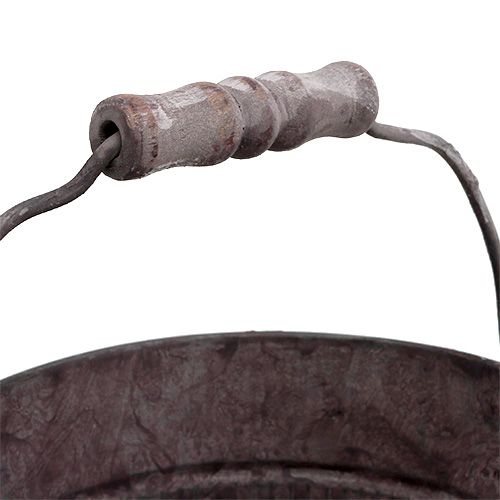 Floristik24 Eimer Zink Ø15cm H12cm Lila gewaschen