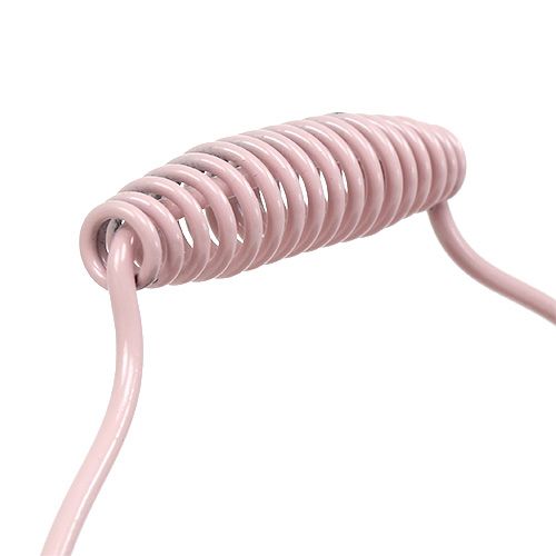 Floristik24 Eimer mit Rillenmuster Pastellrosa Ø14,5cm H14,5cm