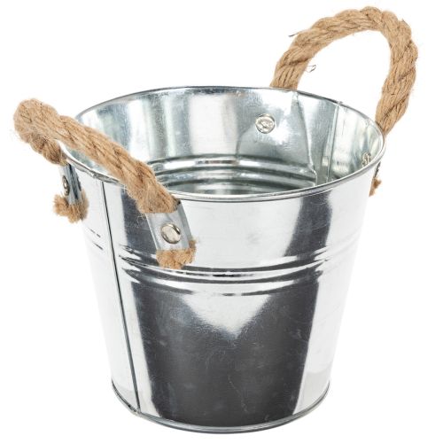 Eimer mit Seilgriffen Ø14cm H12cm | Floristik24.de