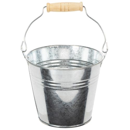 Eimer Ø12cm H10cm 8St. Zink glänzend