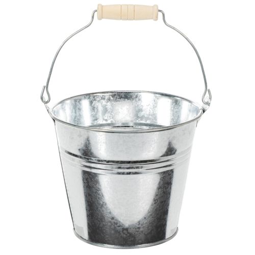 Eimer Ø14cm H12cm 6 St. Zink glänzend kaufen | Floristik24.de