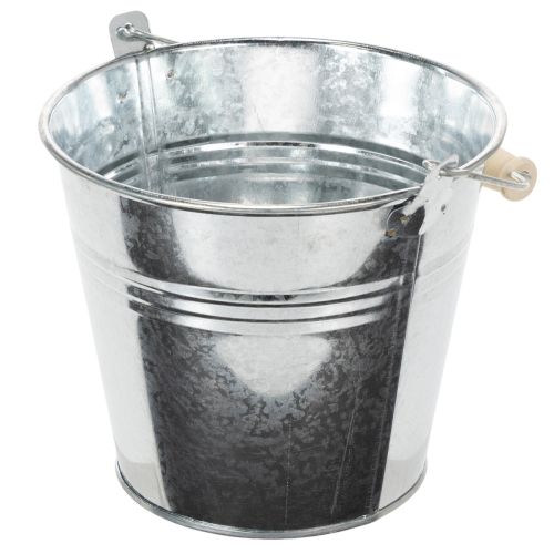 Eimer Ø14cm H12cm 6 St. Zink glänzend | Floristik24.de