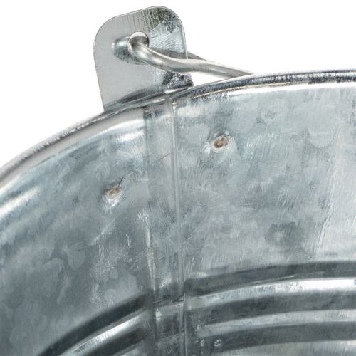 Eimer Ø14cm H12cm 6 St. Zink glänzend | Floristik24.de