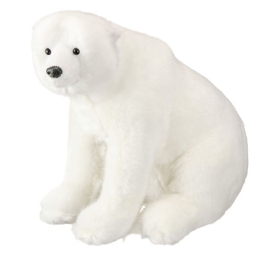 Eisbär Deko Figuren stehend und sitzend Weiß 16/20cm 3St | Floristik24.de