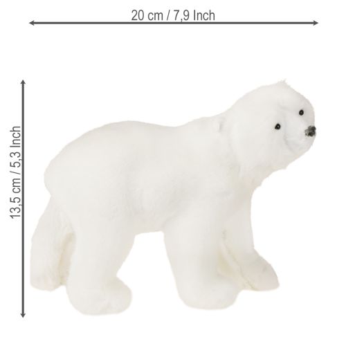 Eisbär Deko Figuren stehend und sitzend Weiß 16/20cm 3St | Floristik24.de