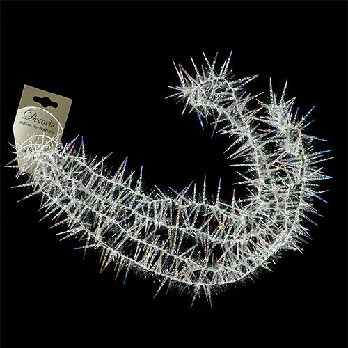 Floristik24 Eiszapfengirlande 270cm klar/irisierend