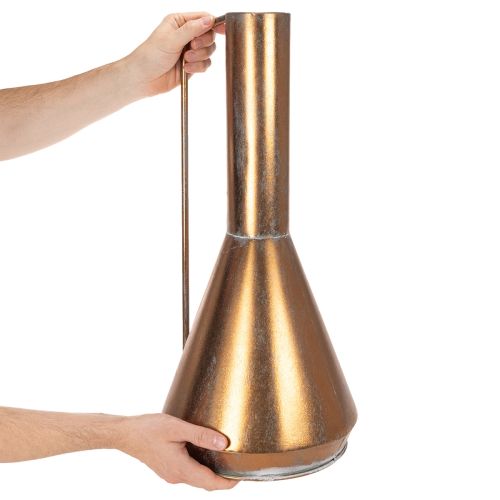 Elegante Bodenvase Vintage-Stil Orientalisch Kupferfarben Metall Dekokanne Ø27cm H58cm | Floristik24.de