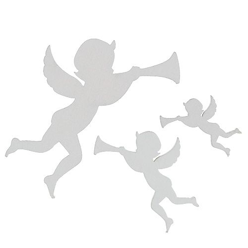 Floristik24 Engel Mix Weiß 3,5cm - 8,5cm 54St