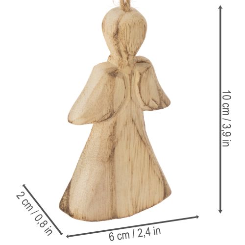 Engel Figur zum Aufhängen für Weihnachtsbaum 10cm 12St | Floristik24.de