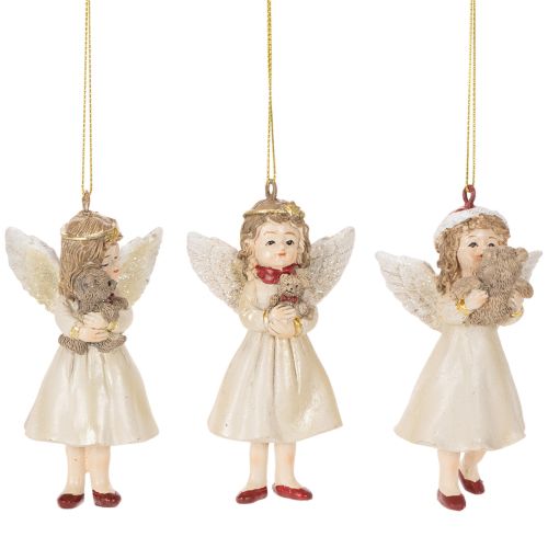 Deko Engel Baumschmuck Vintage Optik für Weihnachten 10cm 3St kaufen | Floristik24.de