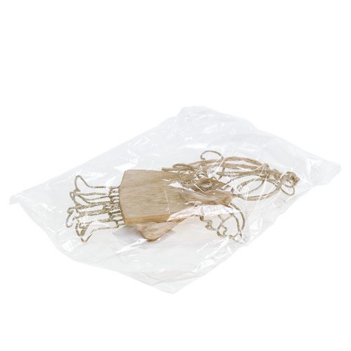 Floristik24 Engel zum Hängen Silber 16cm - 18cm 3St