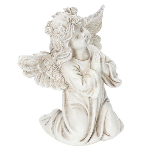 Engelfigur betend Grabdekoration sitzend 13cm 2St