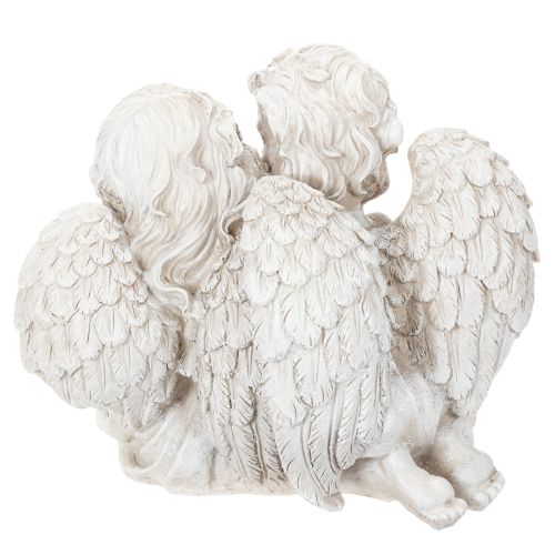 Engel Dekoration Kinderengel Paar mit Herz Skulptur 24cm | Floristik24.de