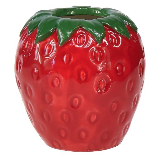 Erdbeer Deko Vase Keramik Blumentopf Ø8,5cm H8,5cm