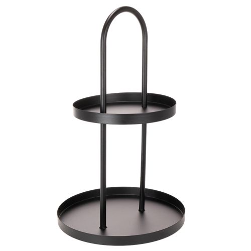 Metall Etagere doppelstöckig rund Dekotablett 58cm kaufen | Floristik24.de