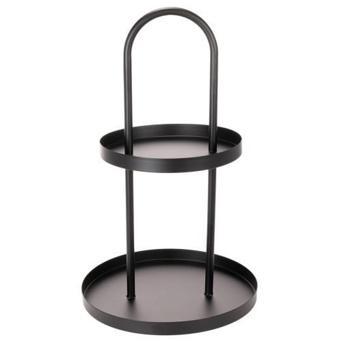 Metall Etagere doppelstöckig rund Dekotablett 58cm | Floristik24.de