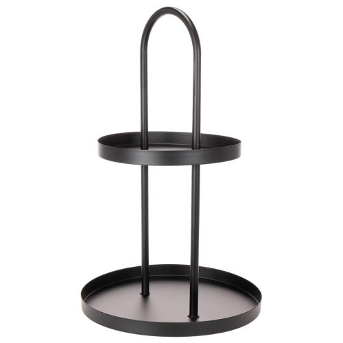 Metall Etagere doppelstöckig rund Dekotablett 58cm | Floristik24.de