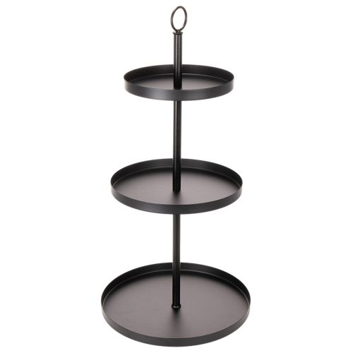 Etagere dreistöckig Metall Rund für mehrstöckige Tischdeko 61cm kaufen | Floristik24.de