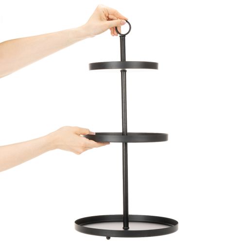 Etagere dreistöckig Metall Rund für mehrstöckige Tischdeko 61cm | Floristik24.de