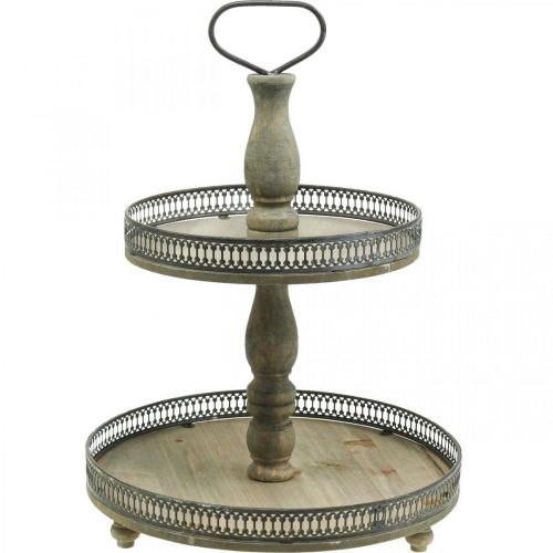 Artikel Deko Etagere Holz Pflanzen Etagere Vintage H47cm Ø34cm