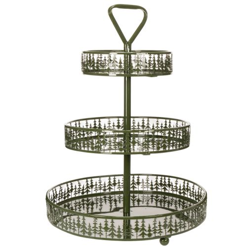 Metall-Etagere Grün drei