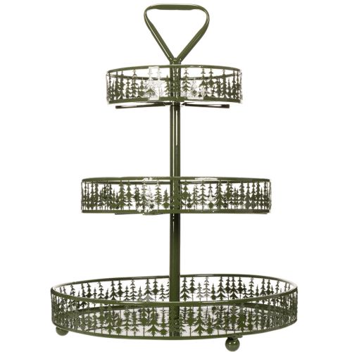 Metall-Etagere Grün drei