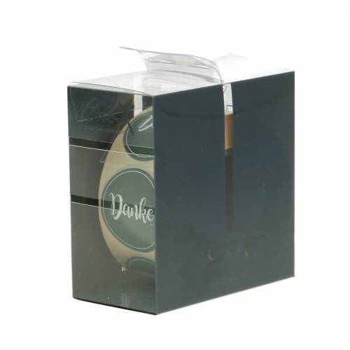 Floristik24 Etiketten "Danke" Grau Ø3,5cm 500St