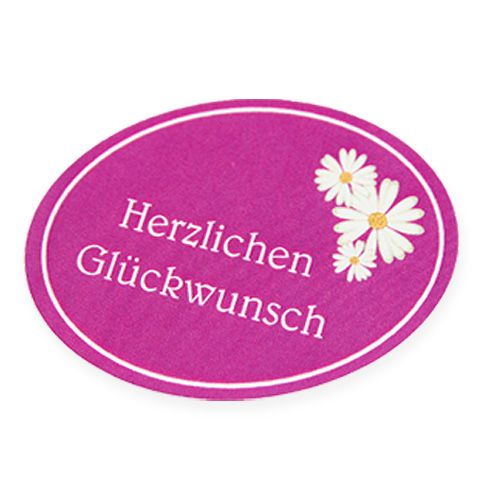 Floristik24 Etiketten „Herzlichen Glückwunsch" 250St