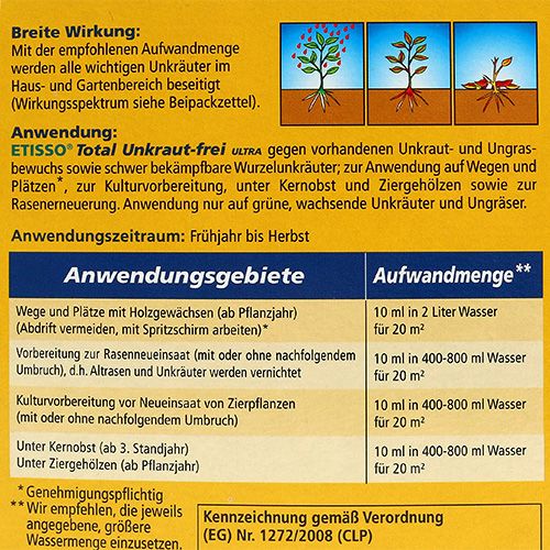 Etisso Total Unkraut-frei Ultra 100ml | Floristik24.de