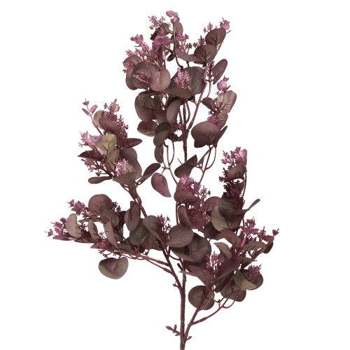 Artikel Dekorativer Kunstzweig Eucalyptus Zweig burgund 66cm 2St