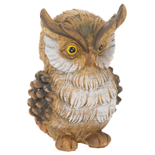 Eulenfigur Kleine Eule sitzend Dekoration 11cm