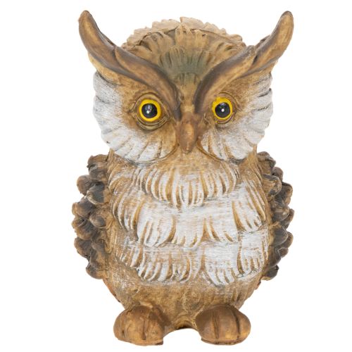 Eulenfigur Kleine Eule sitzend Dekoration 11cm | Floristik24.de
