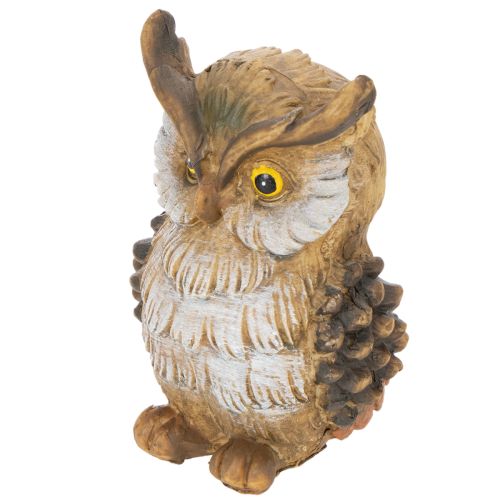 Eulenfigur Kleine Eule sitzend Dekoration 11cm | Floristik24.de