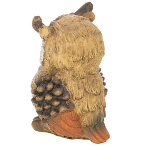 Eulenfigur Kleine Eule sitzend Dekoration 11cm | Floristik24.de