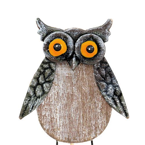 Floristik24 Eule Blumenstecker 10cm 4St