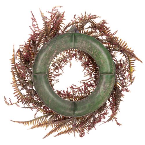Künstlicher Kranz mit Farnzweigen Herbstdeko 35cm | Floristik24.de