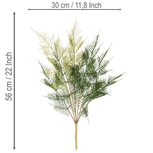 Künstlicher Farnzweig Dekoration grün naturgetreu 56cm | Floristik24.de
