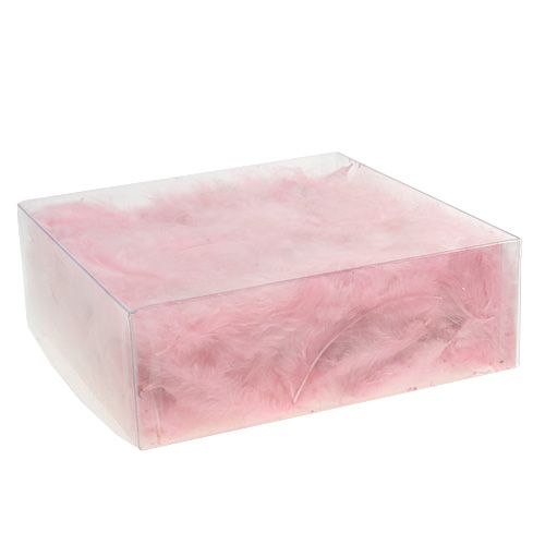 Floristik24 Federn kurz 30g Rosa