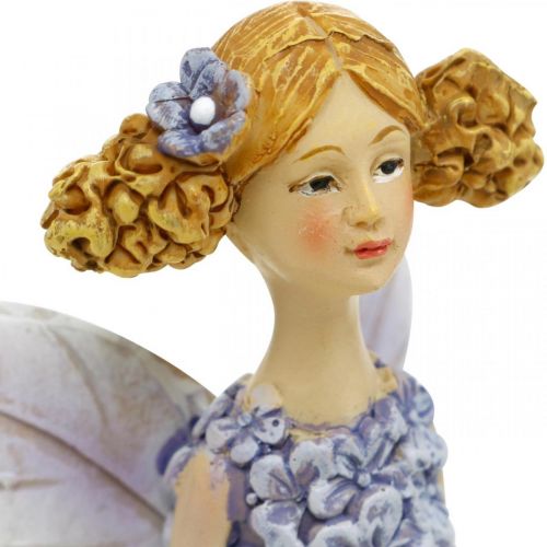 Floristik24 Blütenfeen, Frühlingsdeko, Blumenelfen Violett H19/19,5cm 2er-Set